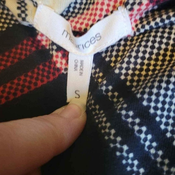 Maurices womens small brown faux fur shell coat / sweater & plaid teddy sherpa - Picture 5 of 6